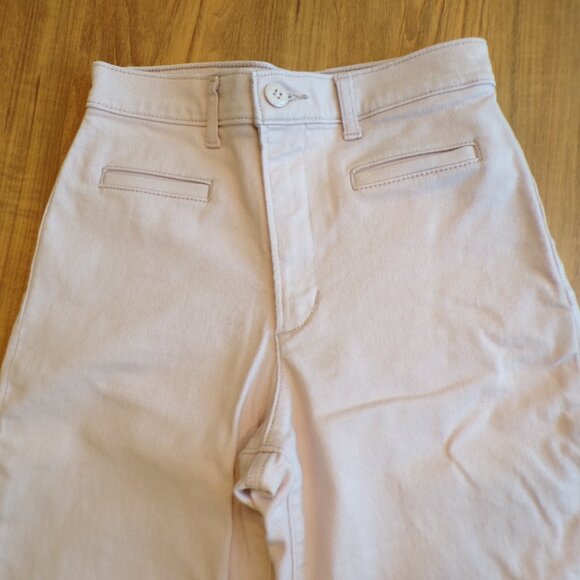 Levi’s Women's Ribcage Wide Leg Cropped Sepia Rose Pink Size 26 - Picture 2 of 10